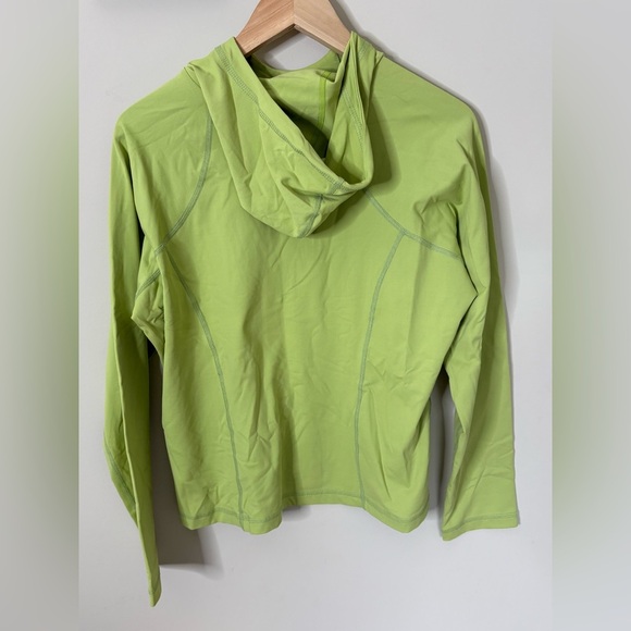 Mountain Hardwear Lime Green Hooded Pullover Sweatshirt Size Large - Picture 2 of 7